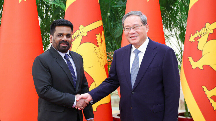 Premier Li calls for enhanced economic, trade exchange with Sri Lanka