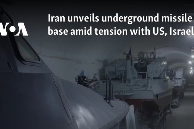 Iran unveils underground missile base amid tension with US, Israel