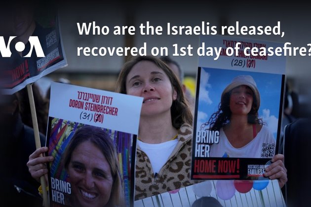 Who are the Israelis released, recovered on 1st day of ceasefire